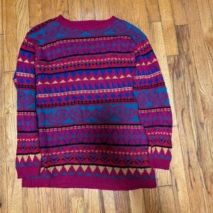 Vintage colorful cozy sweater